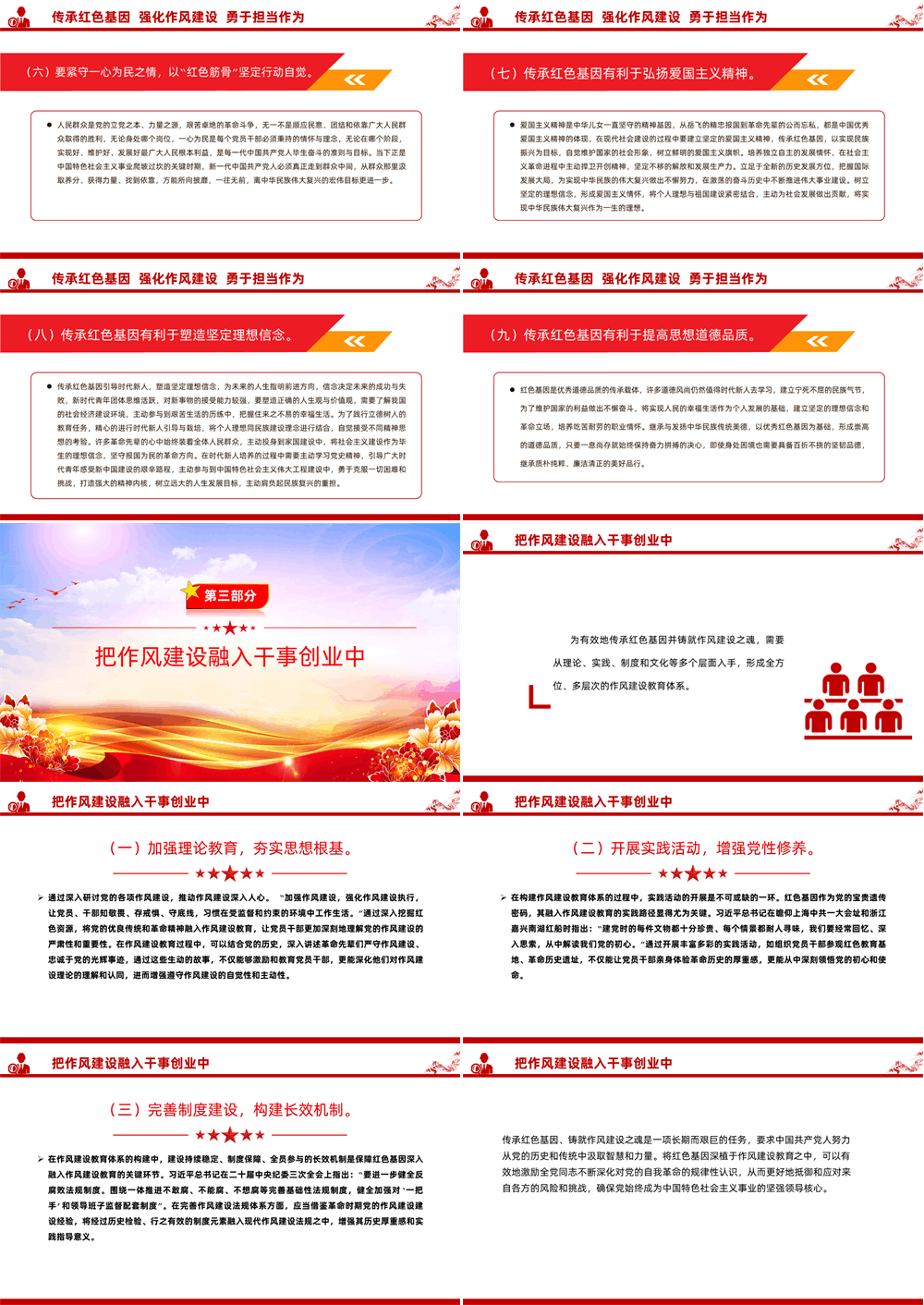 “七一”党课PPT 在传承红色基因中培塑优良作风 第3张