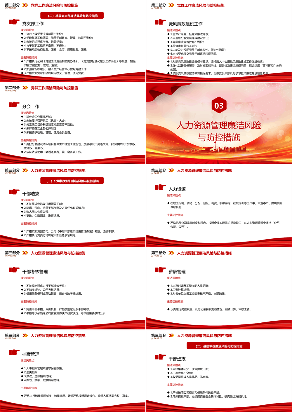 国企廉政党课PPT 聚焦关键环节，强化重点岗位廉政风险防控，为企业高质量发展提供坚强纪律作风保障 第3张