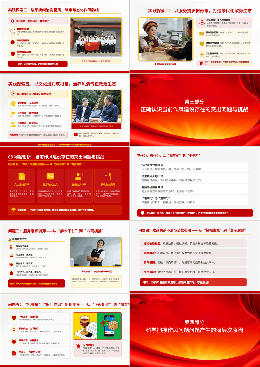 廉政党课PPT 深化党的作风建设，为高质量发展提供坚强的纪律作风保障 第2张