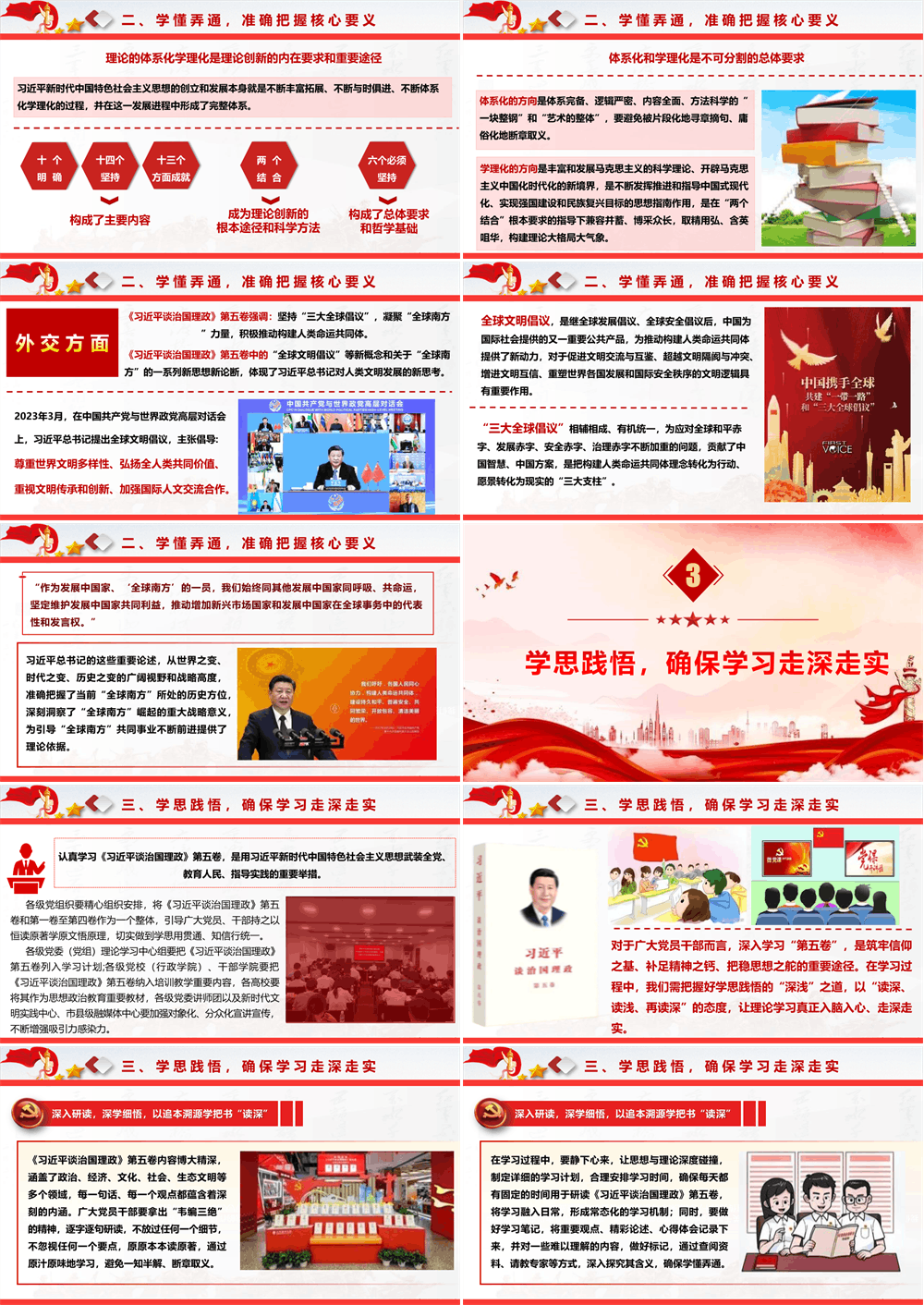 党课PPT 学好用好《谈治国理政》（第五卷），持续深化理论武装 第4张