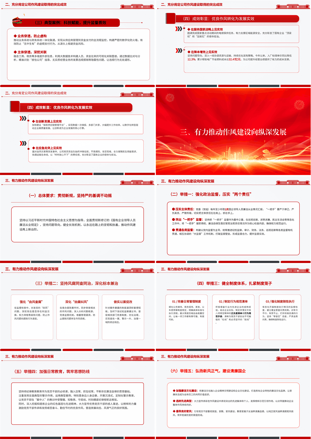 党课PPT 深化正风肃纪，为国有企业高质量发展提供坚强的纪律作风保障 第3张