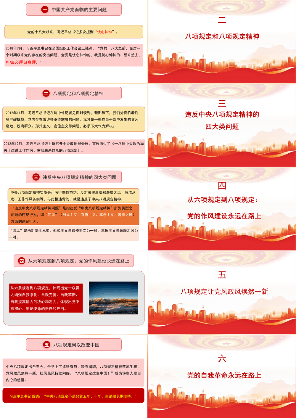 学习贯彻规定精神模板（PPT） 第2张