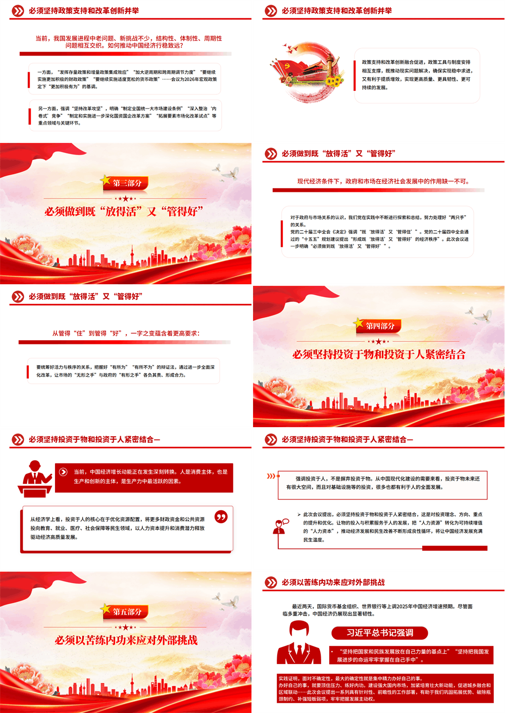五个必须做好新形势下经济工作新的认识和体会PPT课件 第2张