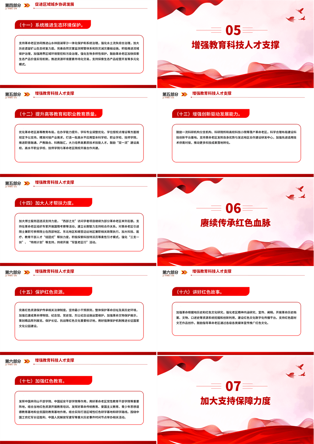 简洁大气关于加快革命老区振兴发展的意见PPT课件 第3张
