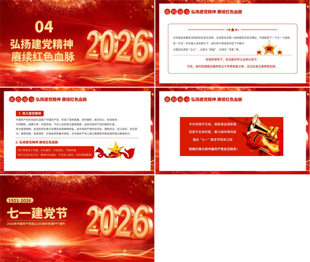 七一建党节2026中国共产党成立105周年课件 第3张