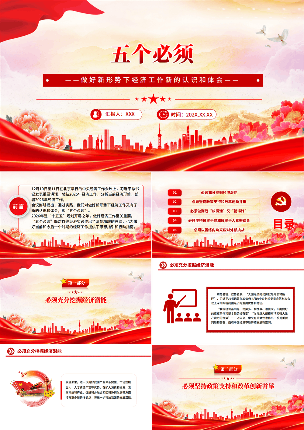 五个必须做好新形势下经济工作新的认识和体会PPT课件 第1张