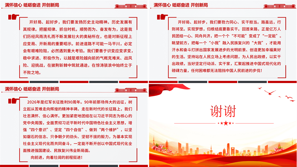 新年献词满怀信心砥砺奋进开创新局PPT课件 第2张