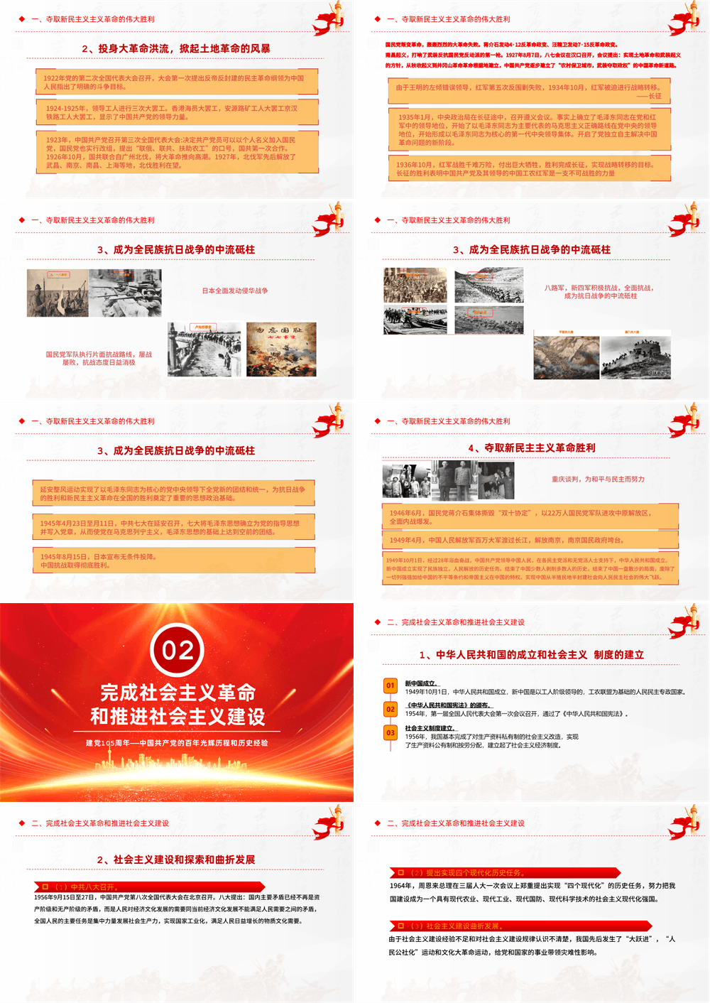 2026建党105周年中国共产党的百年光辉历程和历史经验七一课件 第2张