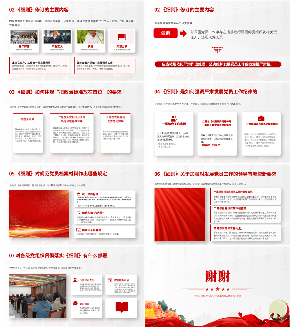 党课PPT 2026修订版《发展党员工作细则》解读 第2张
