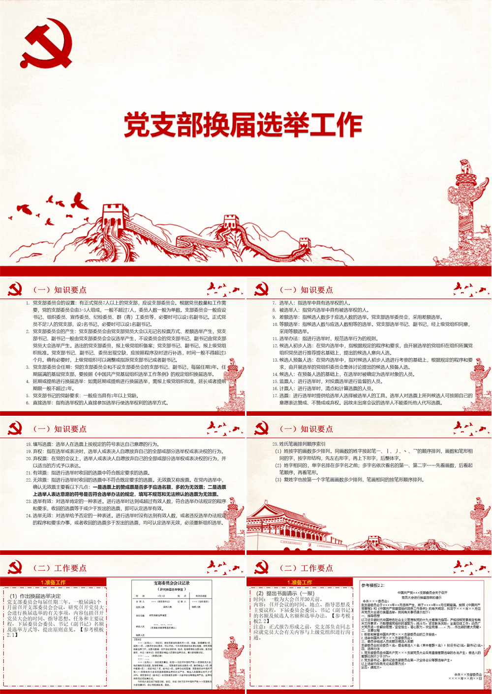 党支部换届选举工作培训PPT课件 第1张