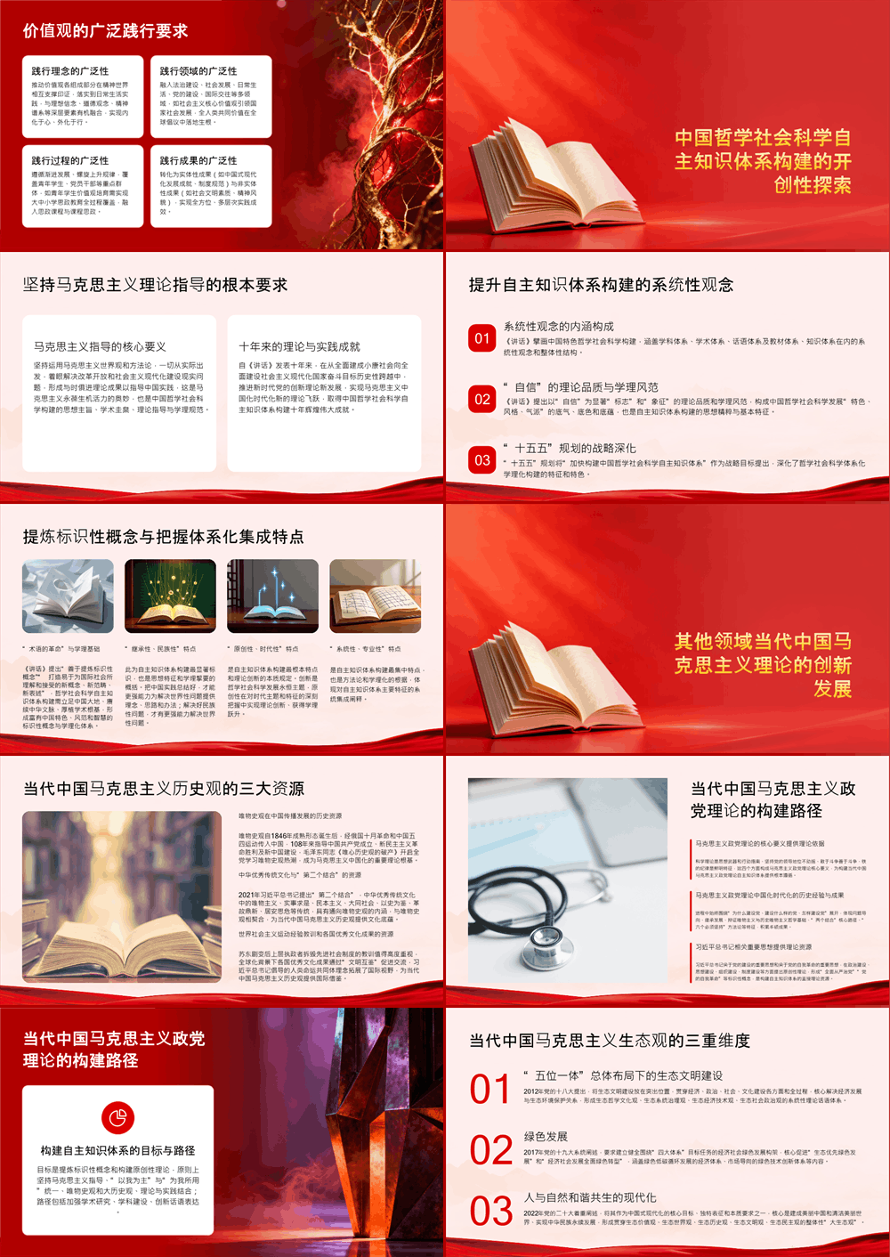 党课PPT 当代中国马克思主义知识体系的构建与创新 第3张
