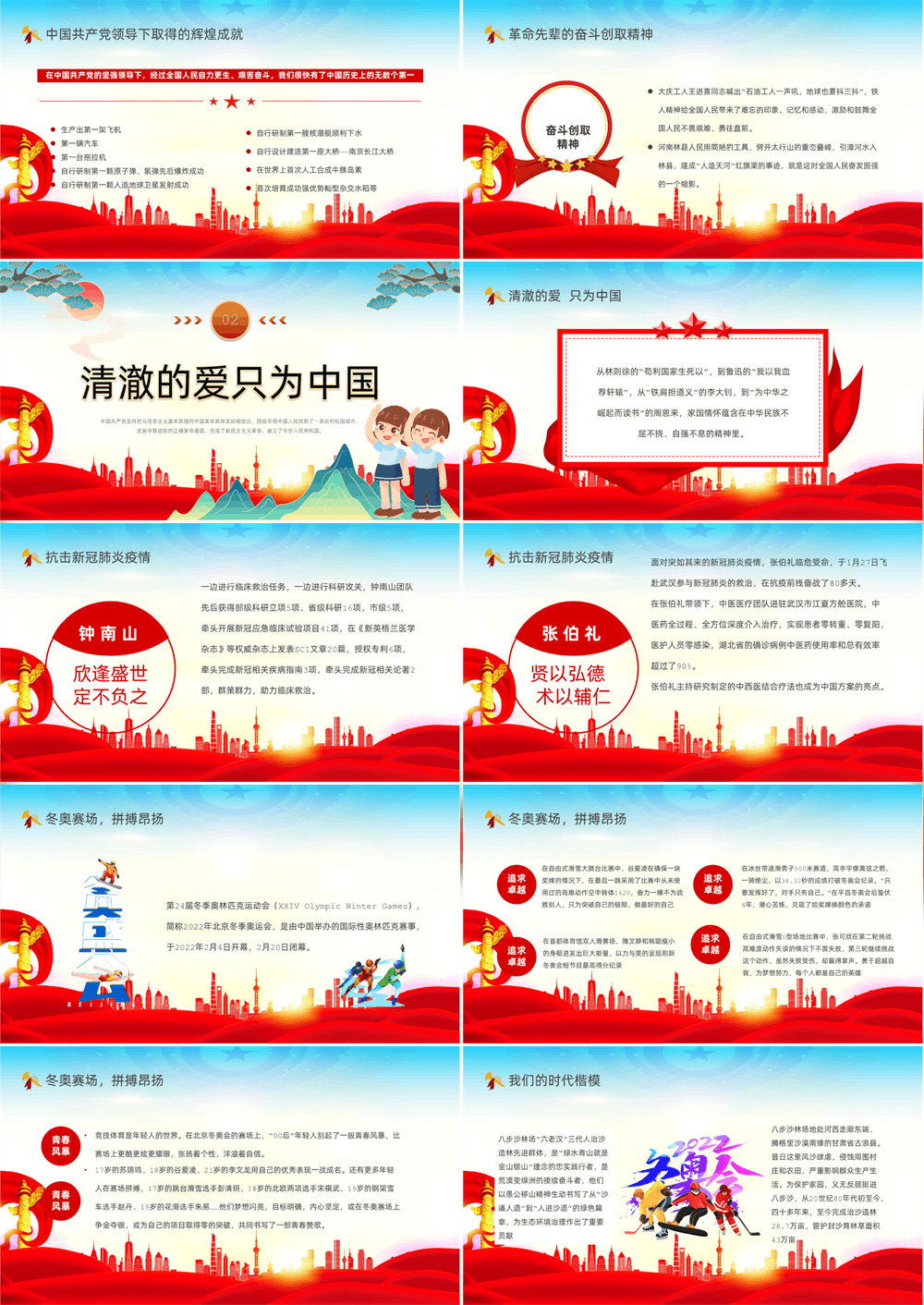 不忘初心我心向党青年显担当中小学生开学思政第一课理论教育主题班会大气华美党课课件模板 第2张