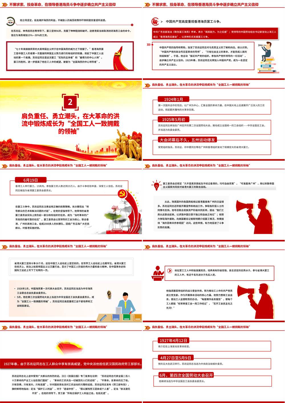 时代楷模诞辰140周年PPT模板下载 第2张