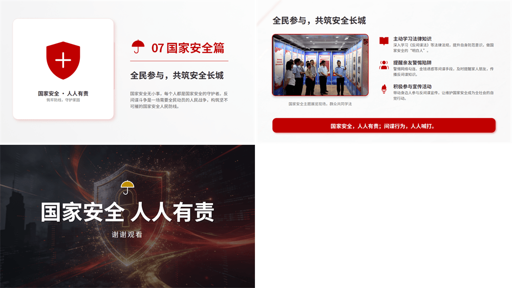 反间谍知识宣传PPT筑牢人民防线守护国家安全 第3张