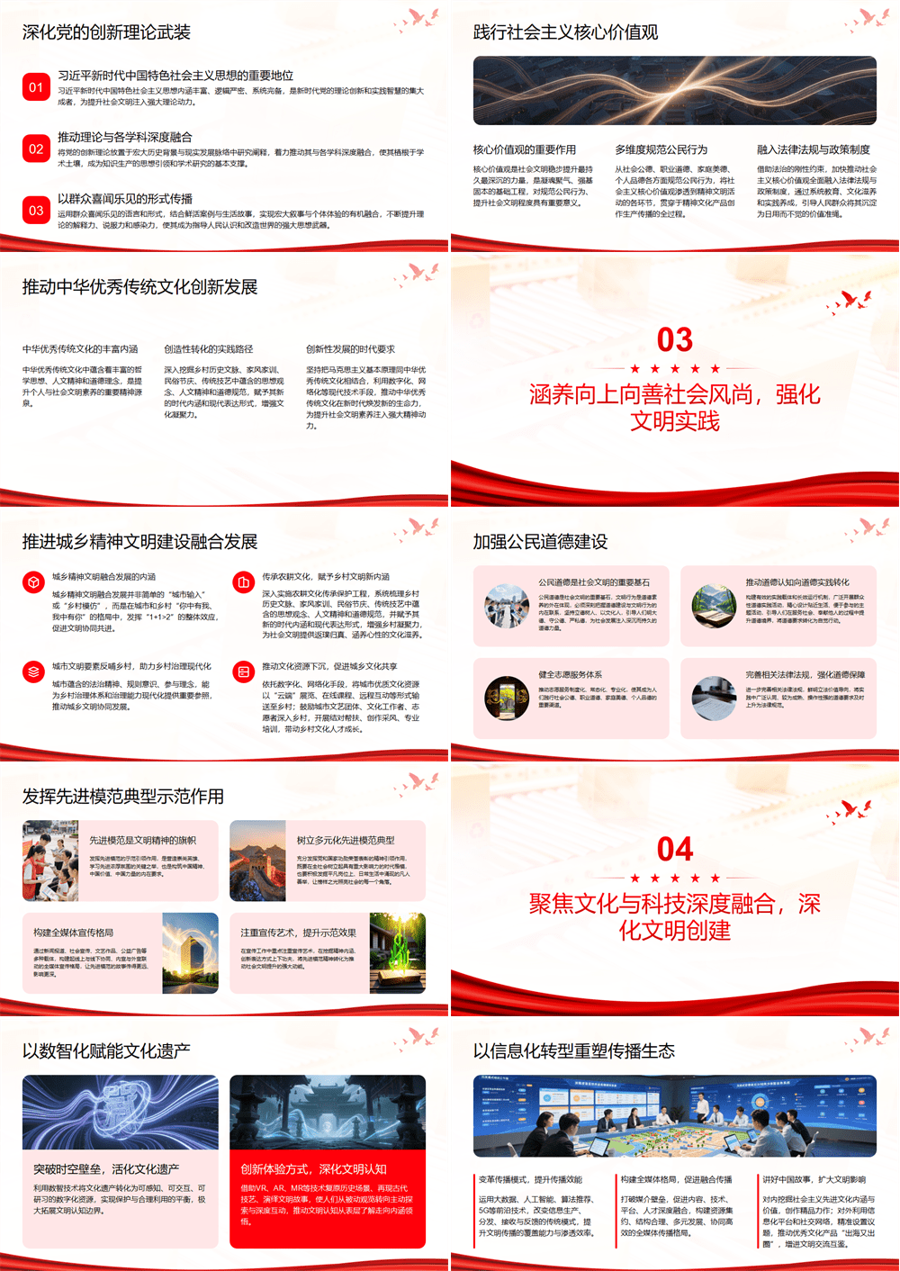PPT党课 锚定文明提升目标 厚植复兴精神根基 第2张