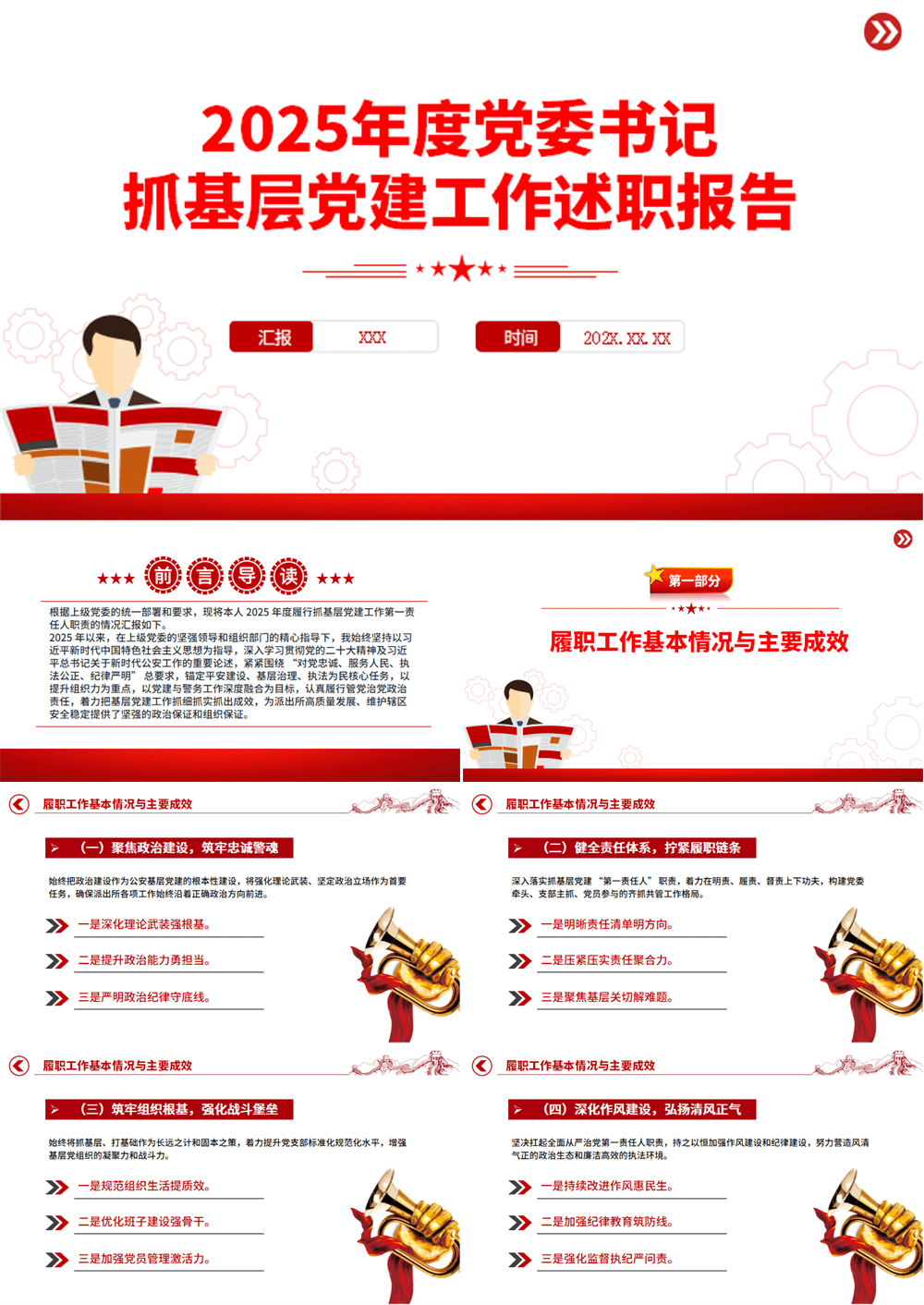 2025年度党委书记抓基层党建工作述职报告模板 第1张