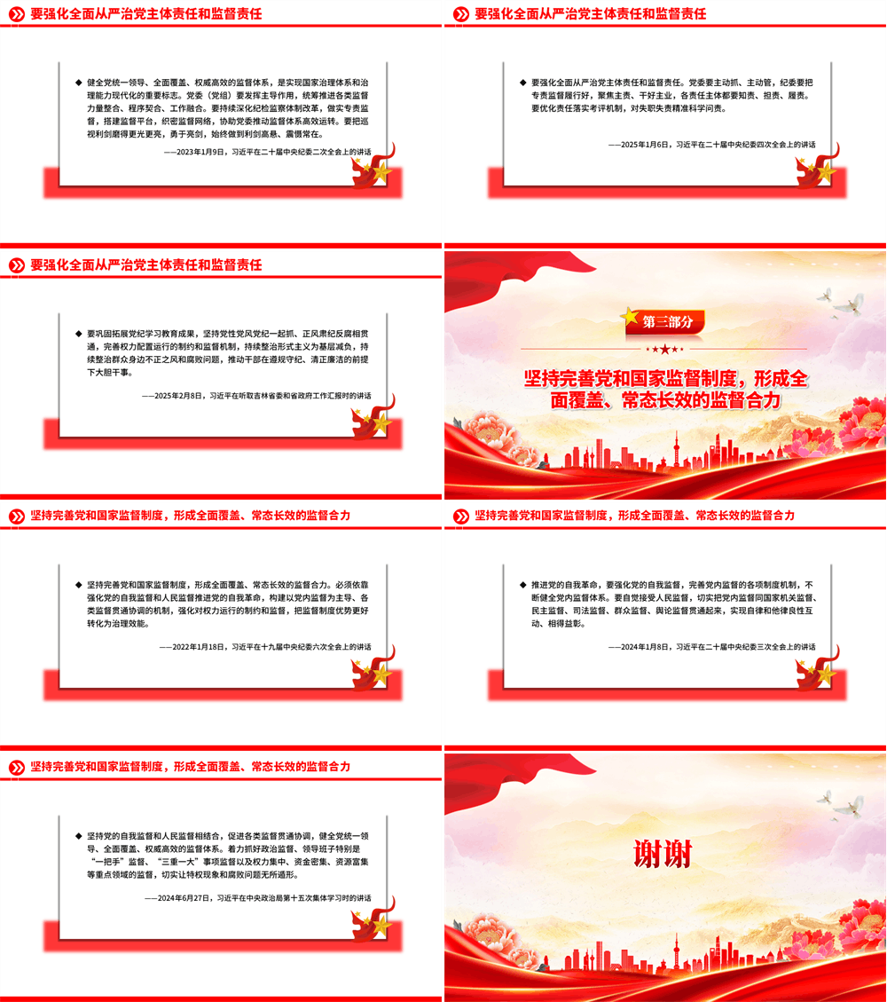 PPT党课 从严监督执纪要进一步到位总书记的部分相关重要论述 第2张