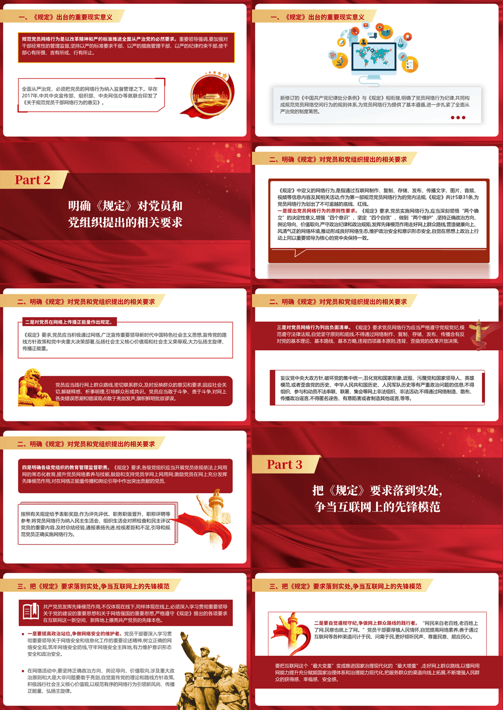 党课PPT 严守党员网络行为基本规范 党员网络行为规定 第2张