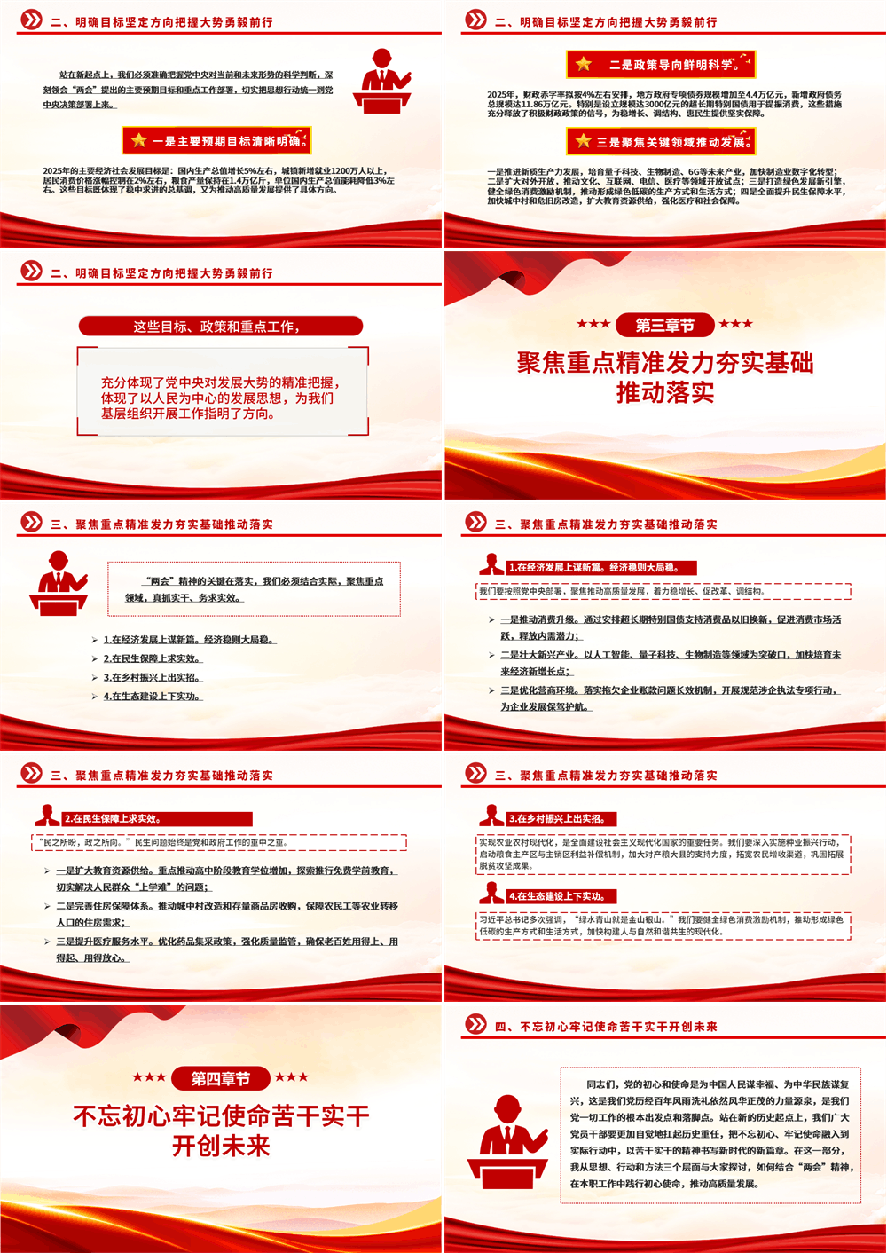 全国两会精神学习高举旗帜谋发展勇担使命谱新篇PPT课件 第2张