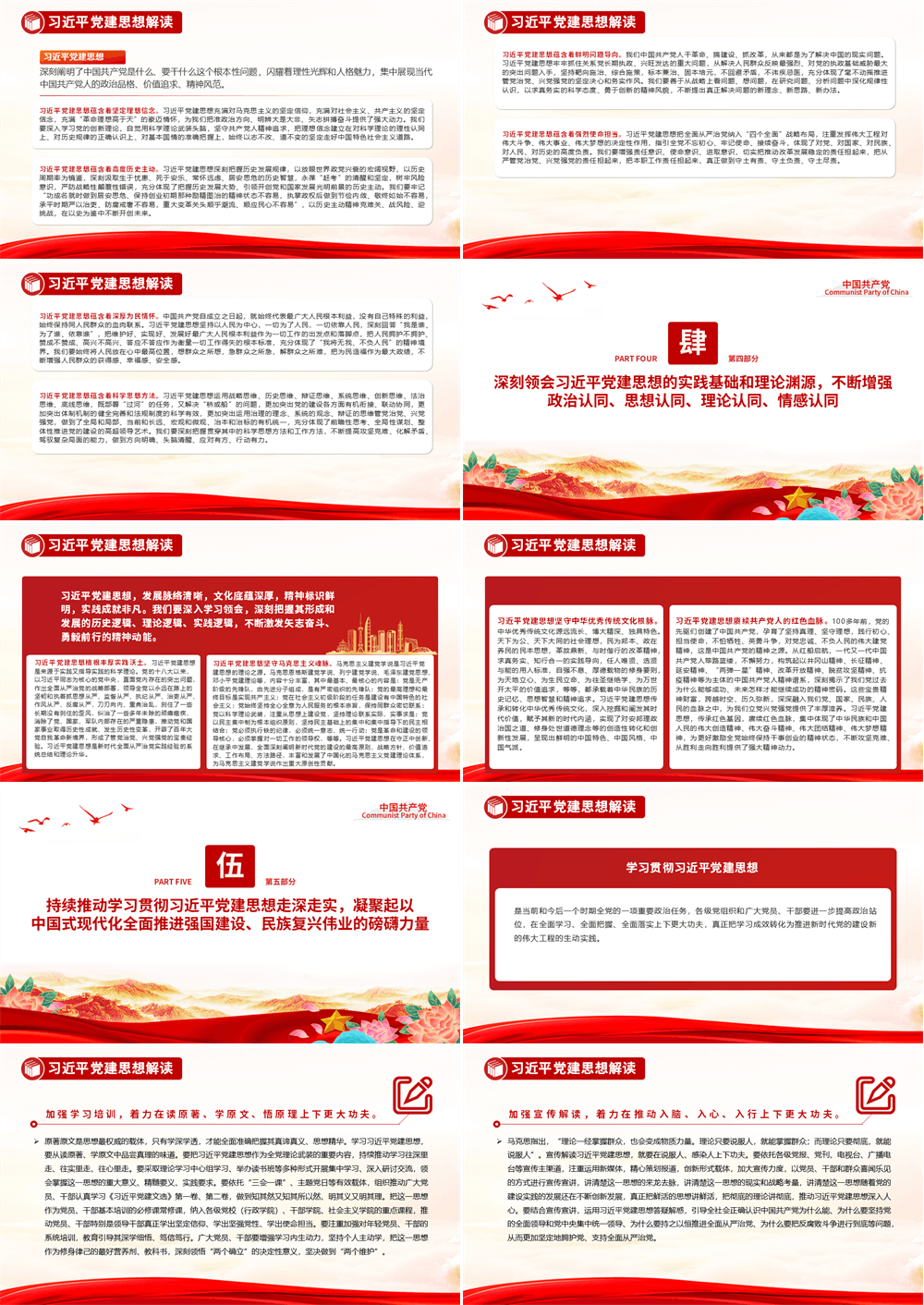 党政风习近平党建思想解读PPT党课课件 第4张
