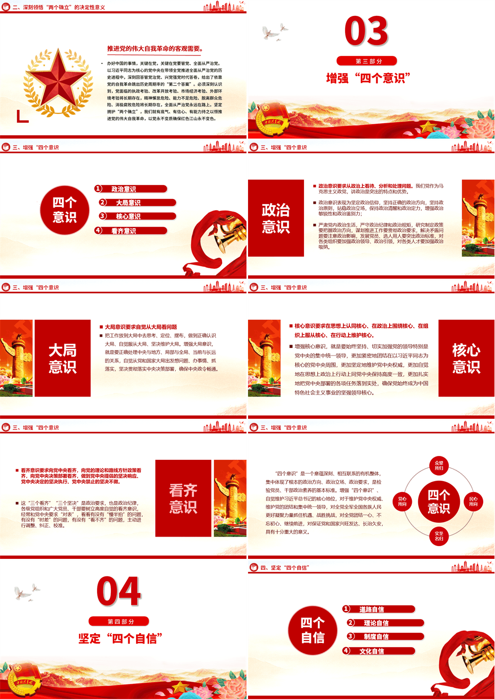 坚强核心PPT红色大气2026年团员和青年主题教育专题团课课件 第3张